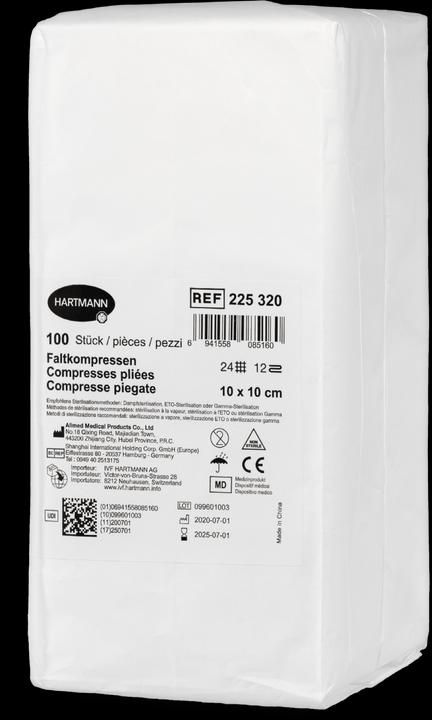 Image du produit IVF Hartmann Faltkompresse Typ 24 10x10cm 12 fach