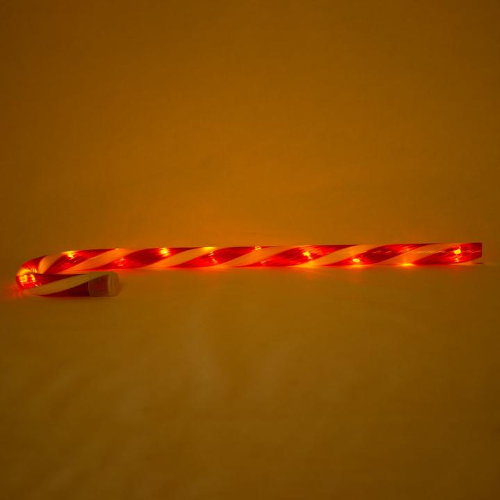Actual product image H & S Collection LED candy cane, red-white, 5 different light functions (1 -part)