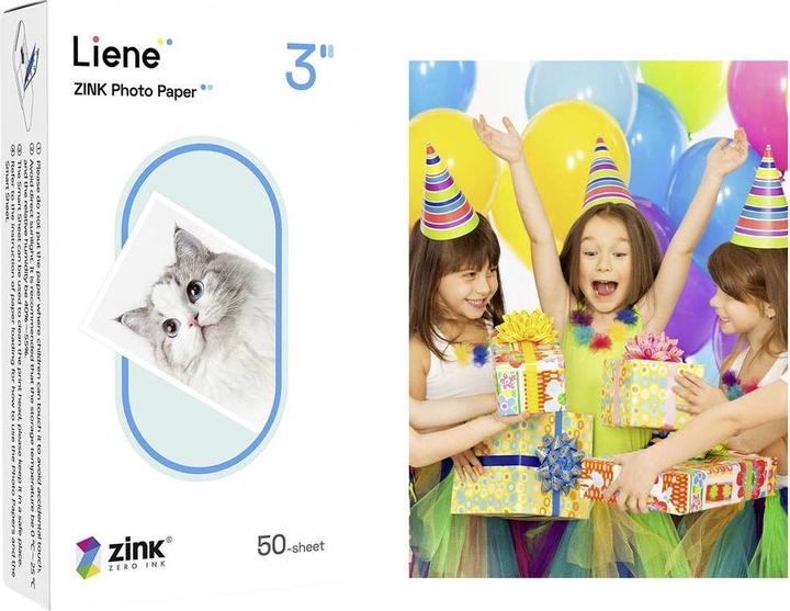 Liene Pearl Series KW001-65028 Fotopapier 50 x 76 mm 50 vellen Zelfklevend, wit (50 x 76 mm, 50 x)