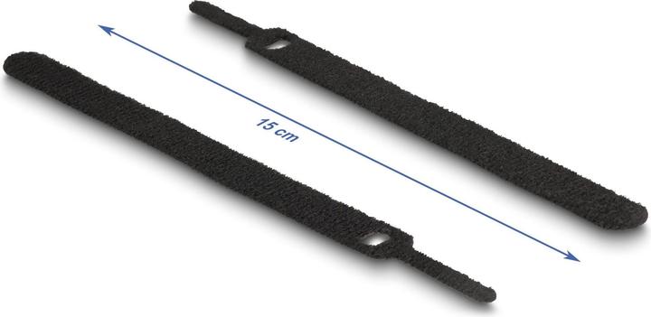 Image du produit Delock Attaches-câbles velcro L 150 x l 12 mm couleur set 10 pièces (Serre-câbles velcro, 150 mm, 10 pcs)
