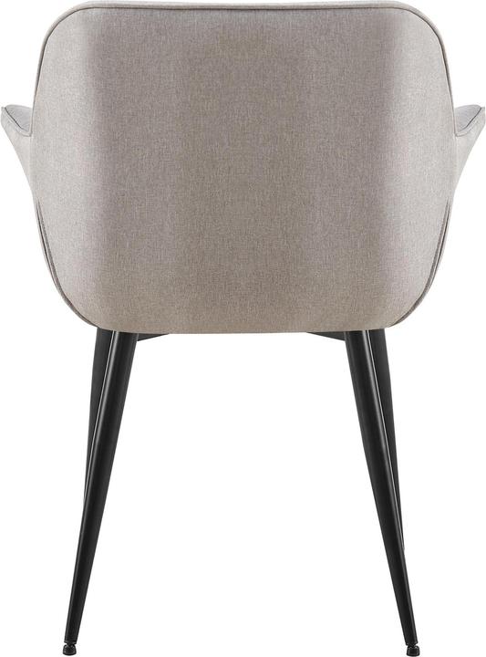 Image du produit Swisshandel24 Chaise de salle à manger Roseville Tissu, gris