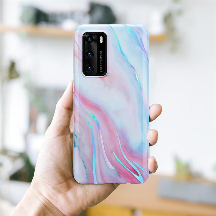 Produktbild Cadorabo IMD TPU Bunter Marmor Cover (Huawei P40)