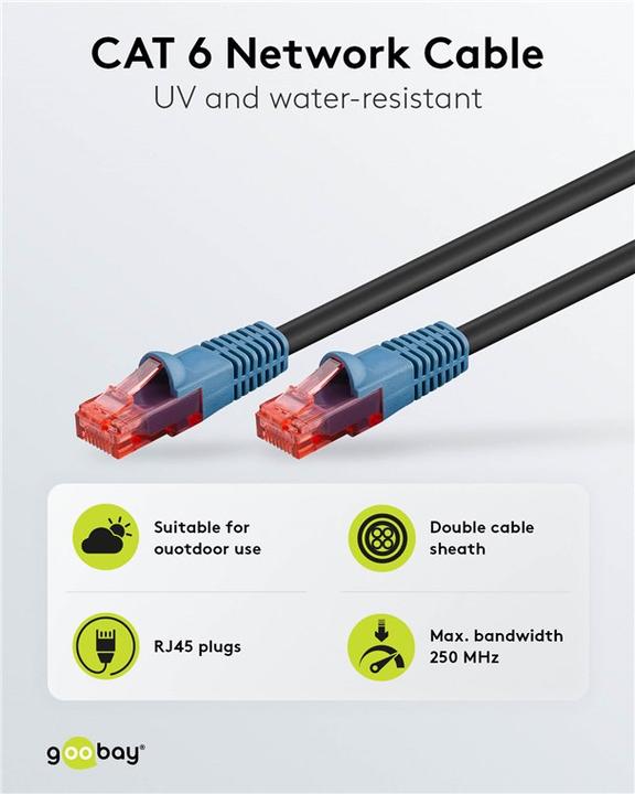 Produktbild Goobay Netzwerkkabel (U/UTP, CAT6, 50 m)