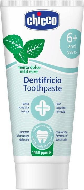 Chicco Toothpaste mild mint with fluoride 1450ppm 6y+ Italian paste (50 ml)