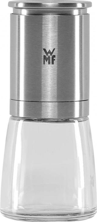Produktbild WMF Salzmühle Pfeffermühle 14cm Keramikmahlwerk Glasbehälter De Luxe Edelstahl (Pfeffer, Salz)