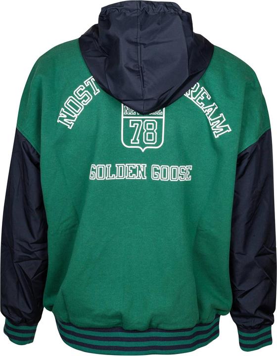 Produktbild Golden Goose reversible cotton and nylon sweatshirt color green and blue (M)