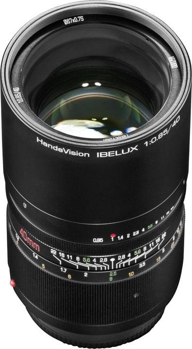 Image du produit Handevision Ibelux 40mm F0,85 APS-C Sony E noir (Sony E, APS-C / DX)