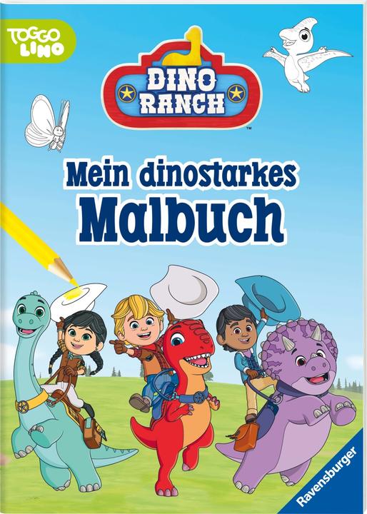 Produktbild Ravensburger Dino Ranch Malbuch 24 Ausmalbilder für Kinder ab 4