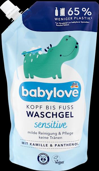 Produktbild dm babylove Kopf bis Fuss Waschgel Nachfüllpack