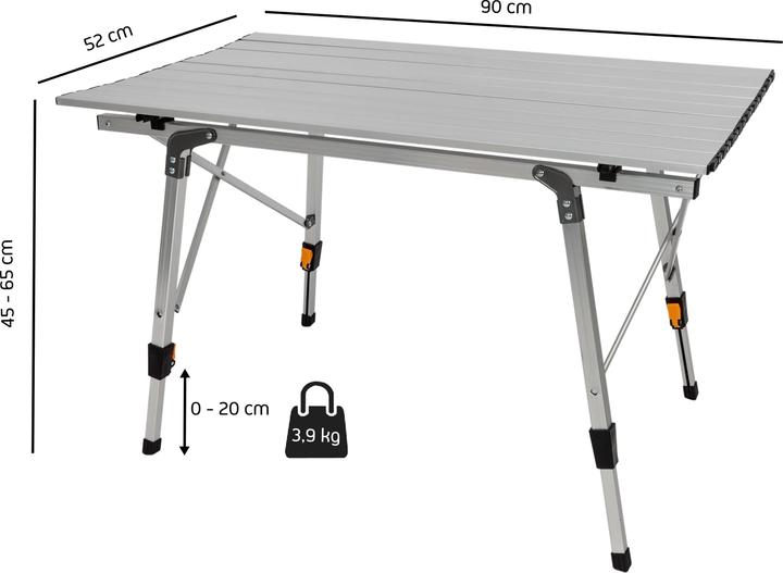 Actual product image Normani Aluminium table Vogar