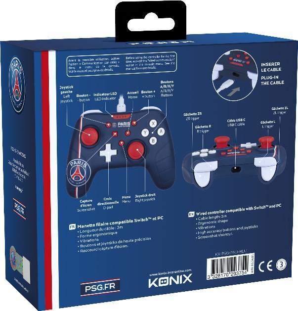 Actual product image Konix Manette filaire Switch - PSG (Switch OLED, PC, Switch)