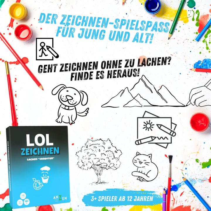 Immagine prodotto Anzen Spiele ANZEN - LOL ZEICHNEN - Risate proibite (Tedesco)