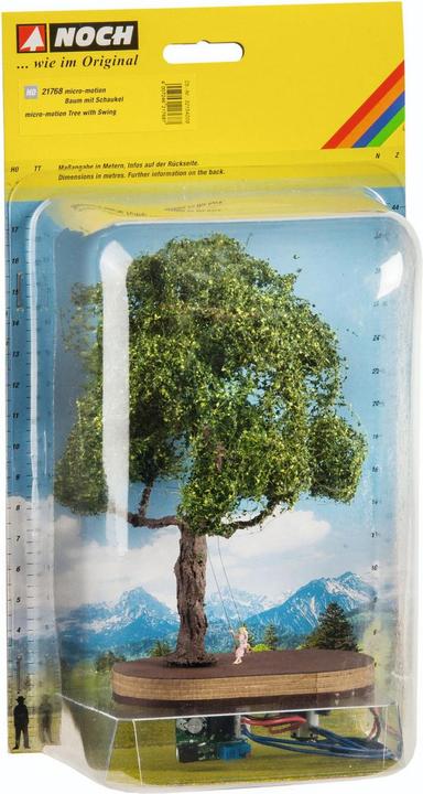 Actual product image Noch H0 micro-motion tree with swing