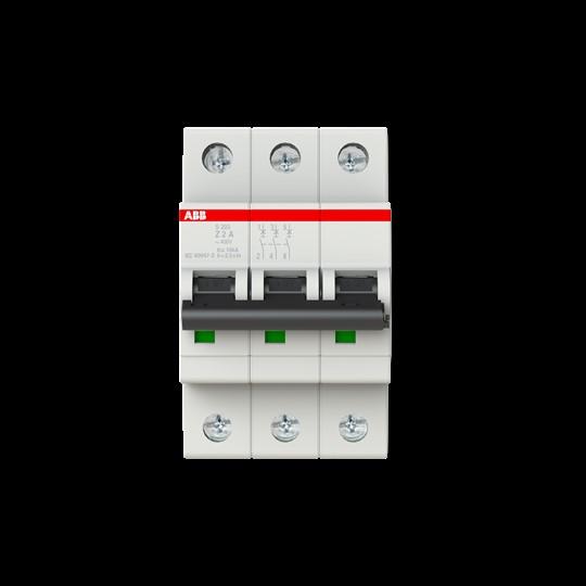 Image du produit ABB S203-Z2 Disjoncteur 2A pro M compact 3 pôles