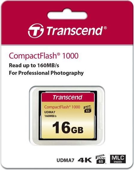 Immagine prodotto Transcend Ts16gcf1000 (16 GB, CF)