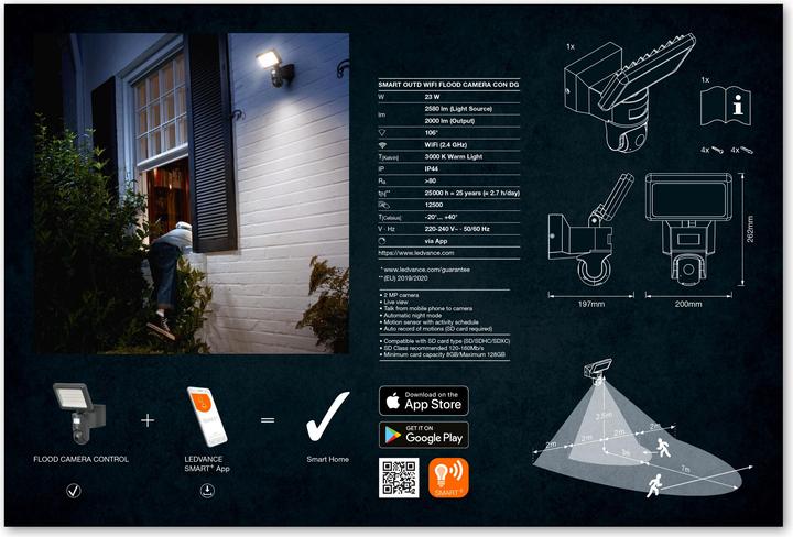 Actual product image Ledvance Smart+ Wifi Flood (2000 lm, IP44)