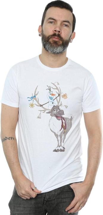 Immagine prodotto Disney Frozen Sven And Olaf Christmas Ornaments Maglietta Uomo (3XL)