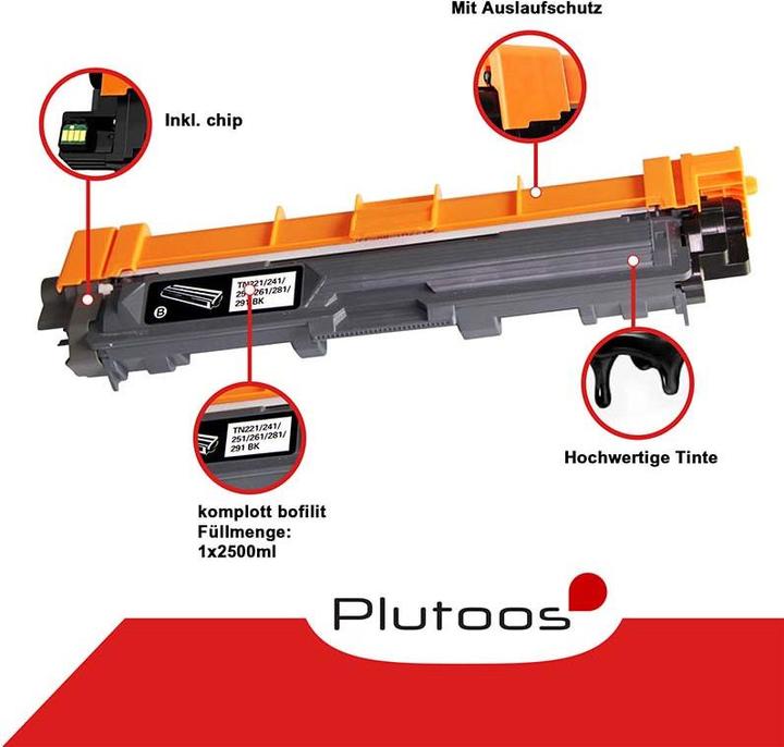 Produktbild Plutoos Brother TN-241BK/245BK Toner XXL kompatibel, Black