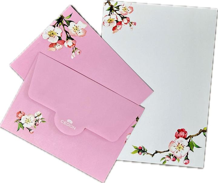 Image du produit Cedon Set papier à lettres fleur de cerisier.2037471 (100 pcs)