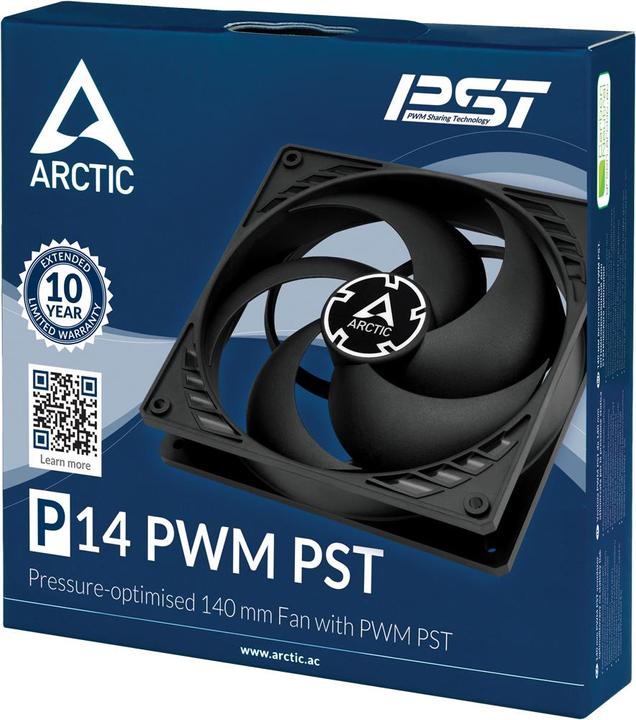 Productafbeelding Arctic P14 PWM PST zwart (140 mm, 1 x)