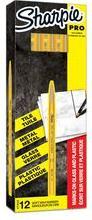 Actual product image Sharpie Marker pen, yellow, wax, fine, 12 pieces (Yellow, 12 x)