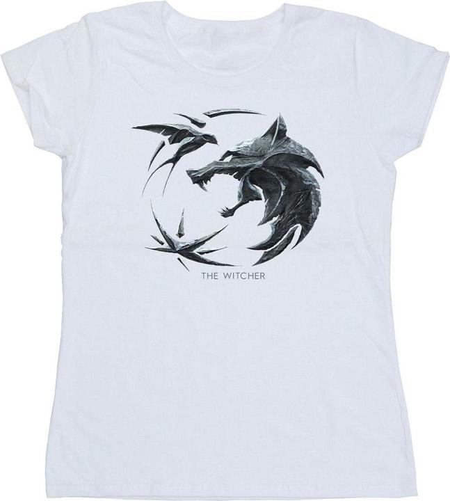 Produktbild Netflix The Witcher Wolf Logo TShirt (S)