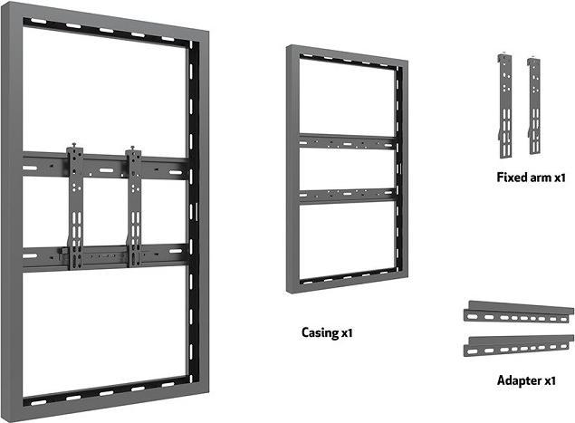 Actual product image Multibrackets Slim monitor frame, wall mounting, 43"/6671