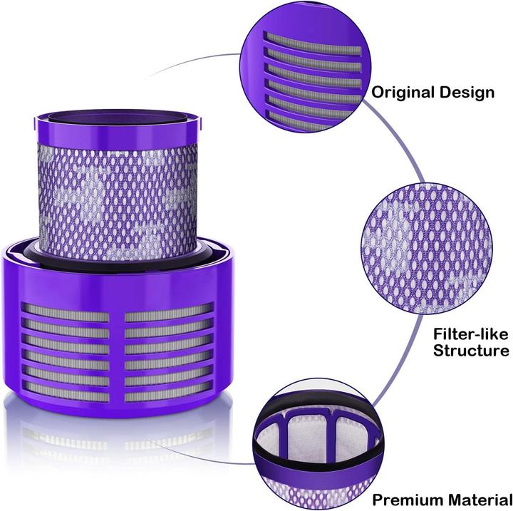 Produktbild Plutoos V10 Filter für Dyson 4 Stück Ersatzfilter für Dyson V10 SV12 Cyclone Animal Absolute Akku Staubsauge