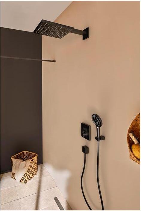 Produktbild hansgrohe HG Schlauchanschluss FIXFIT SQUARE mit Rückflussverhinderer mattschwarz