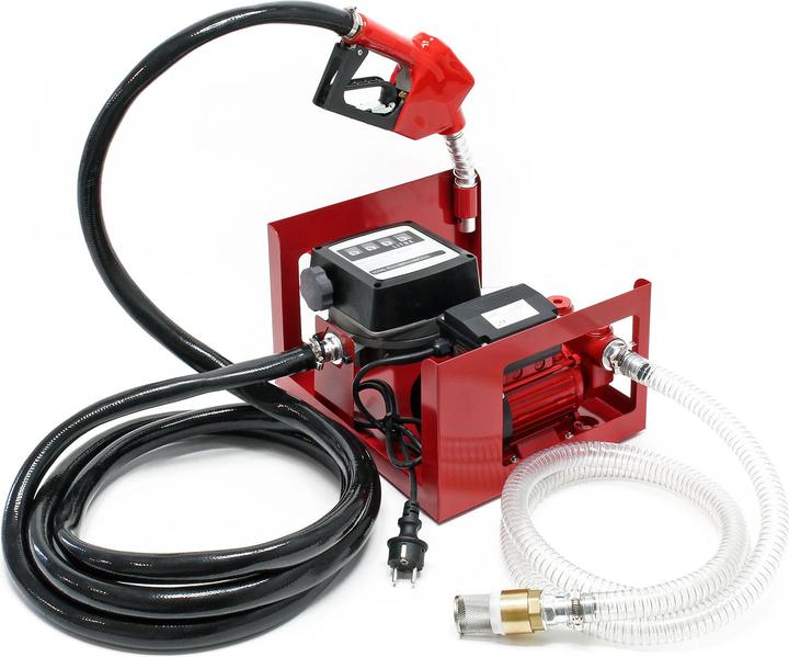 Wiltec Heizöl- und Dieselpumpe 230V/600W 40l/min selbstansaugend Pumpe Pistole