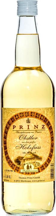 Actual product image Prinz Fruit schnapps from the wooden barrel 1.0 litre 40 % vol.