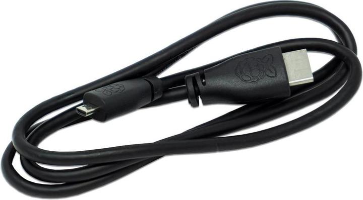 Actual product image Raspberry Pi Official cable Micro-HDMI to HDMI Black, 1m