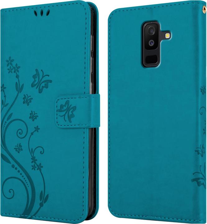 Productafbeelding Cadorabo Bloemen Boekomslag (Samsung Galaxy A6+)