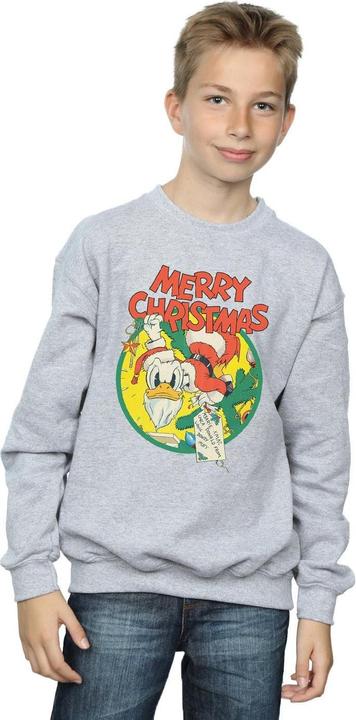 Actual product image Disney Boys Donald Duck Merry Christmas Sweatshirt (140, 146)