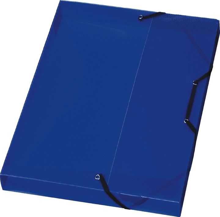 Produktbild Herlitz Heftbox, DIN A4, aus PP, transluzent-blau Rückenbreite: 40 mm, Masse: (B)250 x (T)40 x (H)330 mm (A4, 1 x)