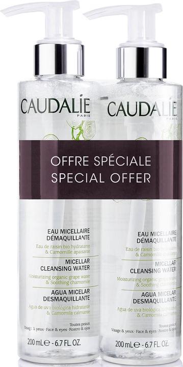 Caudalie Cleansing Micellar Water Set Duo für alle Hauttypen - 2 Stück, je 200 ml (Mizellenwasser, 200 ml)