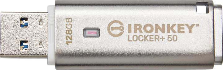 Immagine prodotto Kingston IronKey Locker+ 50 (128 GB, USB 3.2, USB-A)