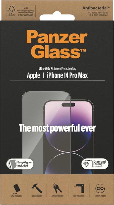 Immagine prodotto PanzerGlass Vestibilità ultra-ampia (1 Pezzo/i, Apple iPhone 14 Pro Max)