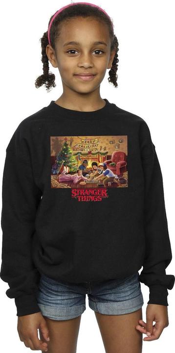 Actual product image Netflix Girls Stranger Things Christmas Gathering Sweatshirt (140, 146)