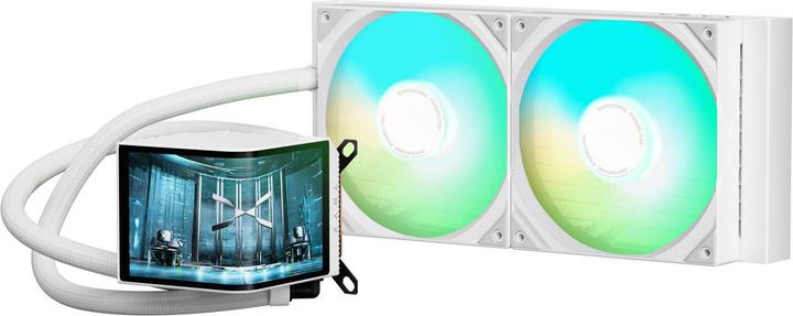 Actual product image TRYX PANORAMA complete water cooling system, ARGB - 280 mm, white