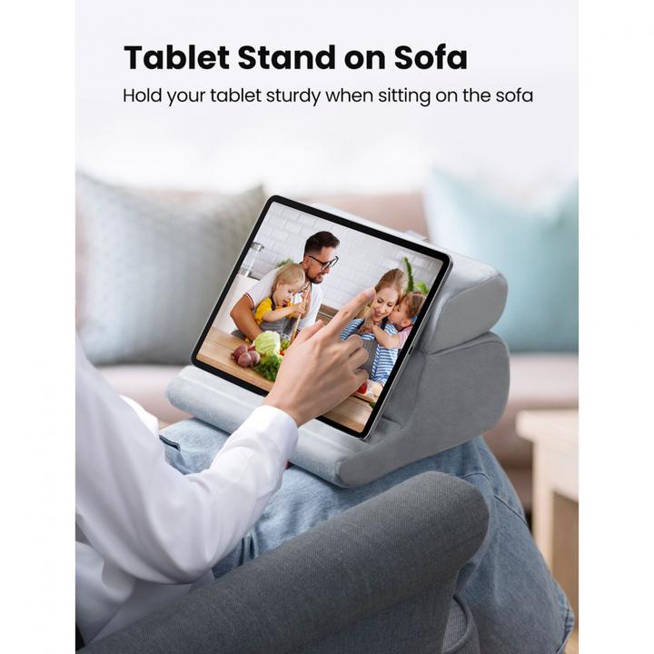 Actual product image Ugreen velor foldable tablet phone stand gray (60646 LP473)
