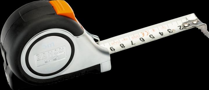 Produktbild Bahco Doppelseitiges Massband mit Gummibeschichtung, metrisch 5 m (Metrisch)