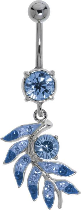 Bijouteria Bauchpiercing (Kristall, Chirurgenstahl 316L, Messing rhodiniert)