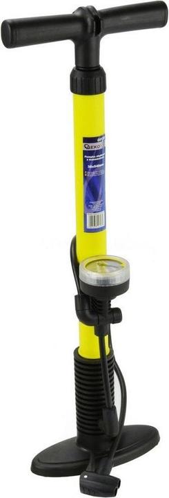 Actual product image GEKO Hand pump with manometer, 35x500mm, plastic body