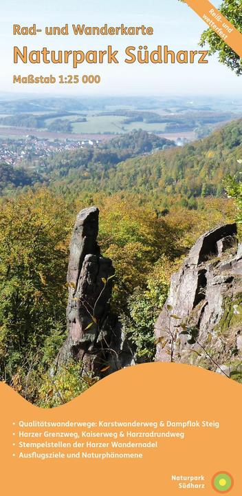 Immagine prodotto Mappa ciclistica ed escursionistica del Parco Naturale dell'Harz meridionale