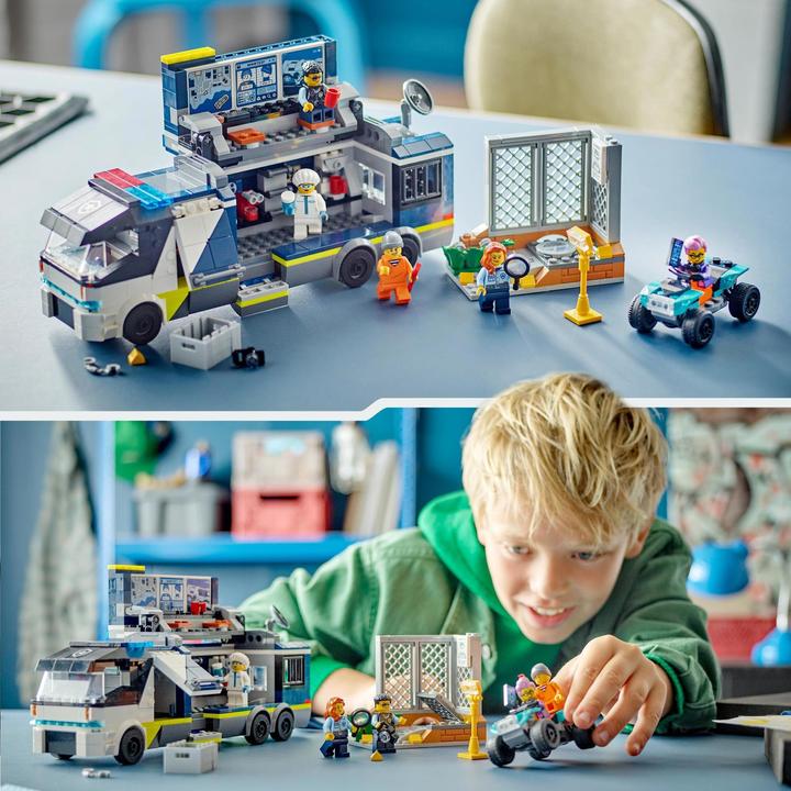 Produktbild LEGO Polizeitruck mit Labor (60418, LEGO City)