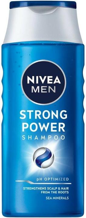 NIVEA Shampoo for men Strong Power - Volume: 205 ml (250 ml, Liquid shampoo)