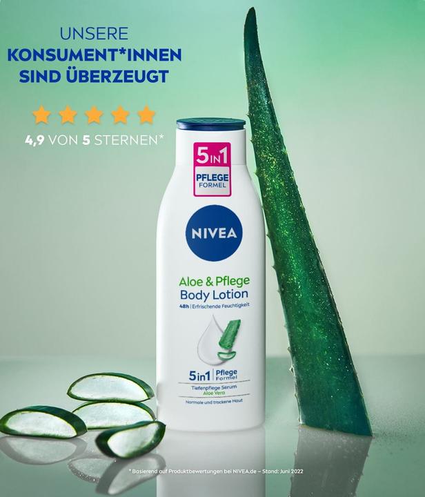 Actual product image NIVEA Aloe Pflege Body Lotion Fl 400ml (Body lotion, 400 ml)