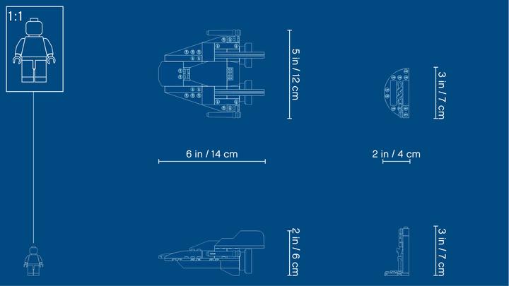 Actual product image LEGO Rebel A-Wing Starfighter (75247, LEGO Star Wars)