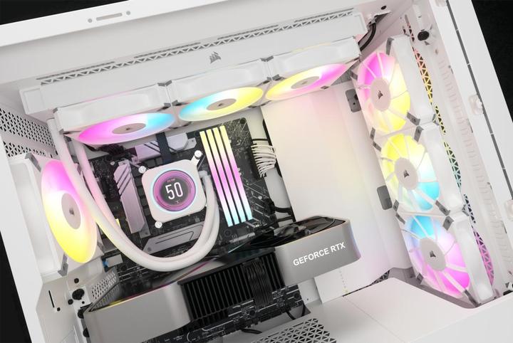 Actual product image Corsair CPC iCUE H150i ELITE LCD XT White